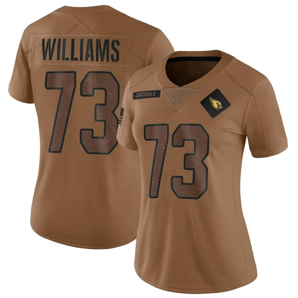 Women's Arizona Cardinals Jonah Williams Nike 2023 Salute To Service Limited Brown Jersey Women's Arizona Cardinals Jonah Williams Nike 2023 Salute To Service Limited Brown Jersey