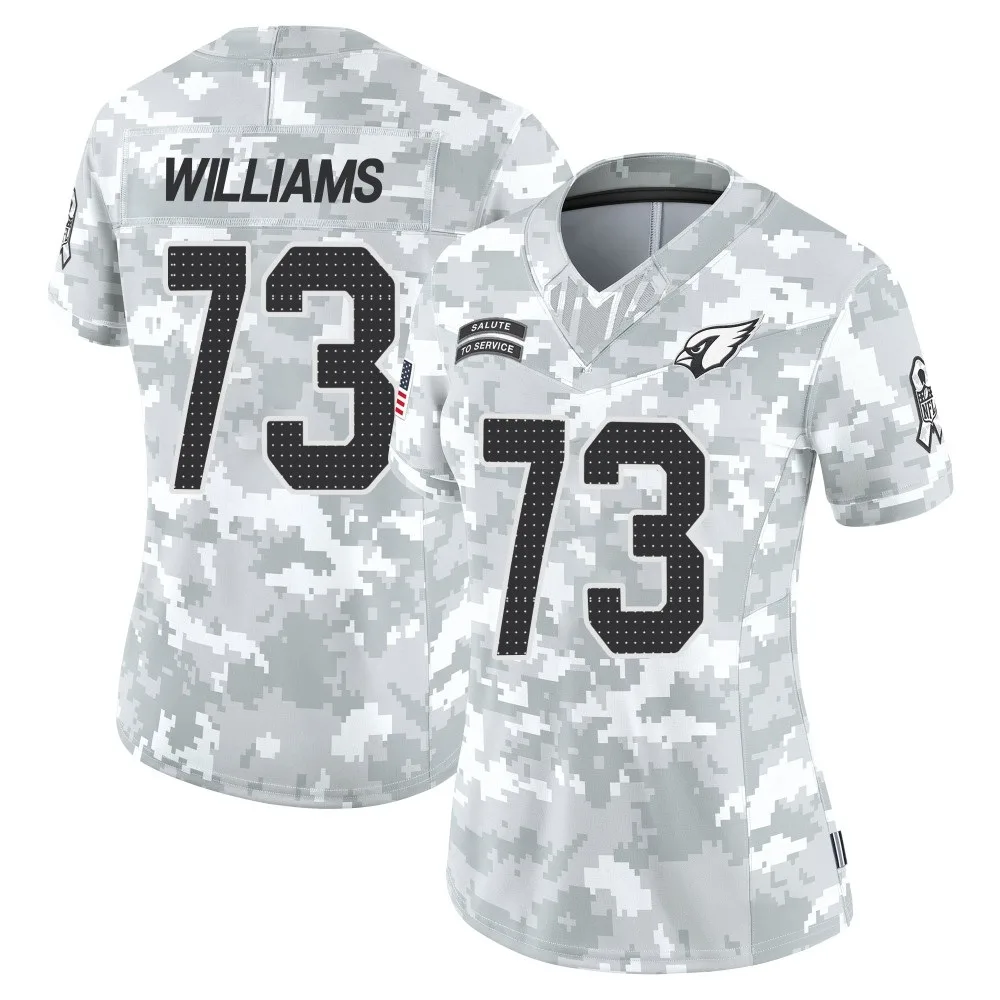 Women's Arizona Cardinals Jonah Williams Nike 2024 Salute To Service Limited Arctic Camo Jersey Women's Arizona Cardinals Jonah Williams Nike 2024 Salute To Service Limited Arctic Camo Jersey