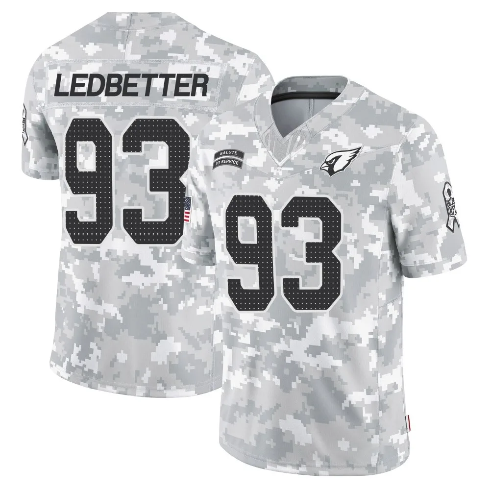 Men's Arizona Cardinals Jonathan Ledbetter Nike 2024 Salute To Service Limited Arctic Camo Jersey Men's Arizona Cardinals Jonathan Ledbetter Nike 2024 Salute To Service Limited Arctic Camo Jersey