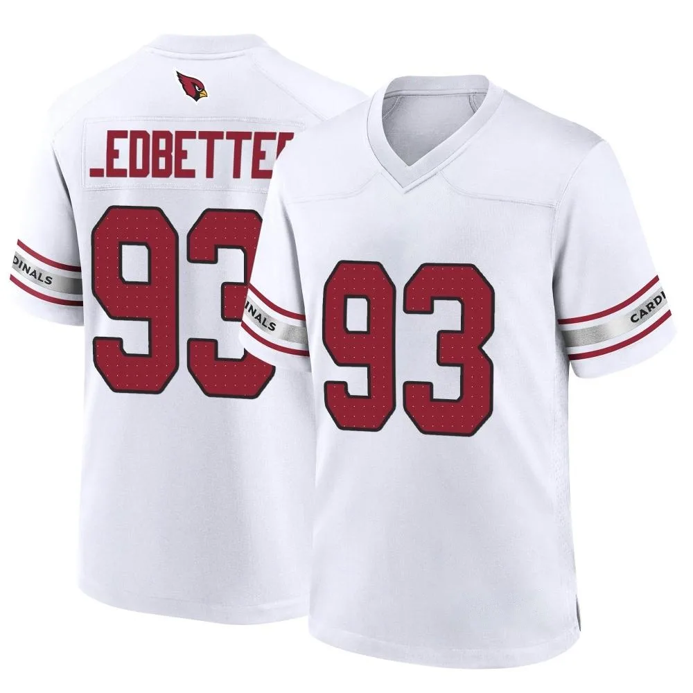 Men's Arizona Cardinals Jonathan Ledbetter Nike Game White Jersey Men's Arizona Cardinals Jonathan Ledbetter Nike Game White Jersey