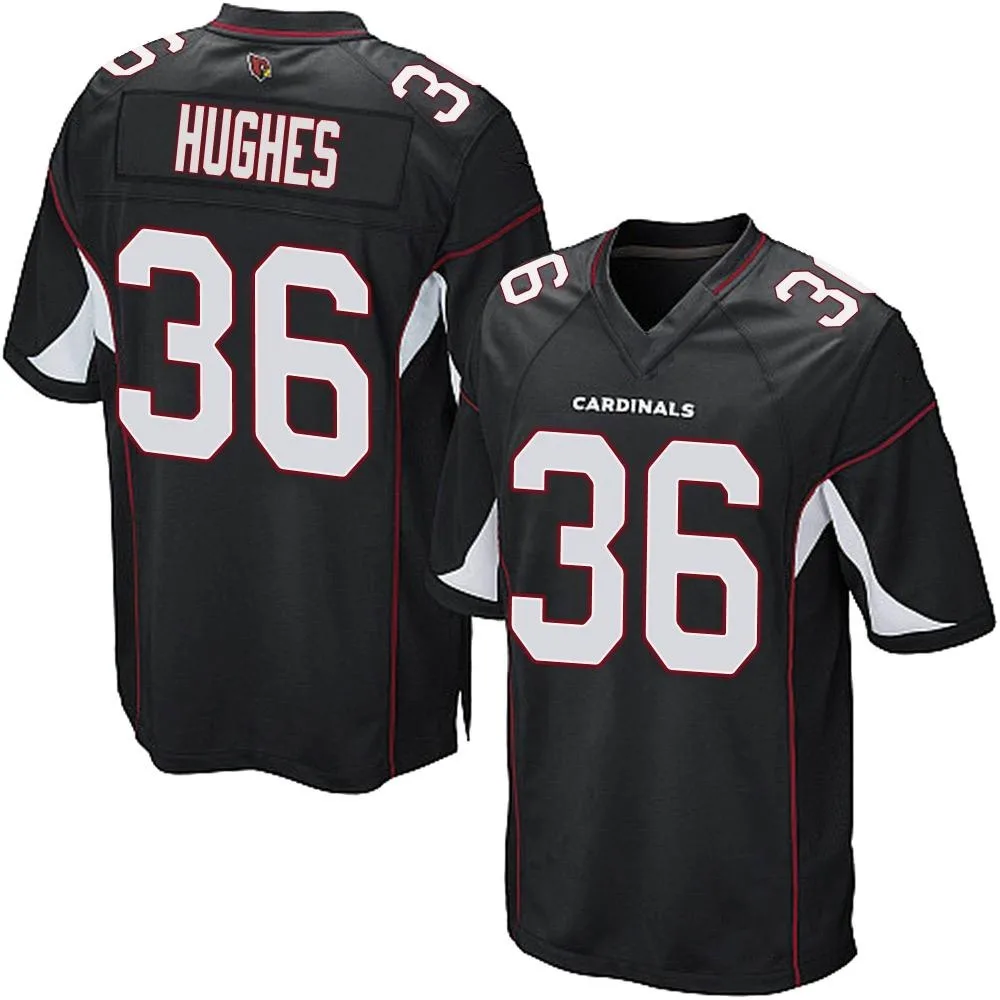 Men's Arizona Cardinals Juju Hughes Nike Alternate Game Black Jersey Men's Arizona Cardinals Juju Hughes Nike Alternate Game Black Jersey