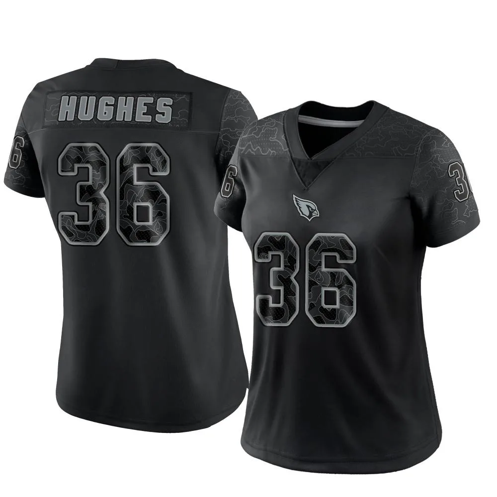 Women's Arizona Cardinals Juju Hughes Nike Reflective Limited Black Jersey Women's Arizona Cardinals Juju Hughes Nike Reflective Limited Black Jersey