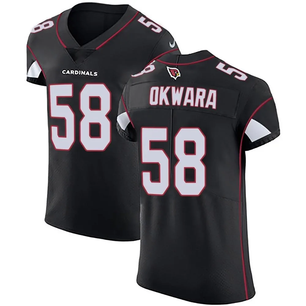 Men's Arizona Cardinals Julian Okwara Nike Alternate Vapor Untouchable Elite Black Jersey Men's Arizona Cardinals Julian Okwara Nike Alternate Vapor Untouchable Elite Black Jersey
