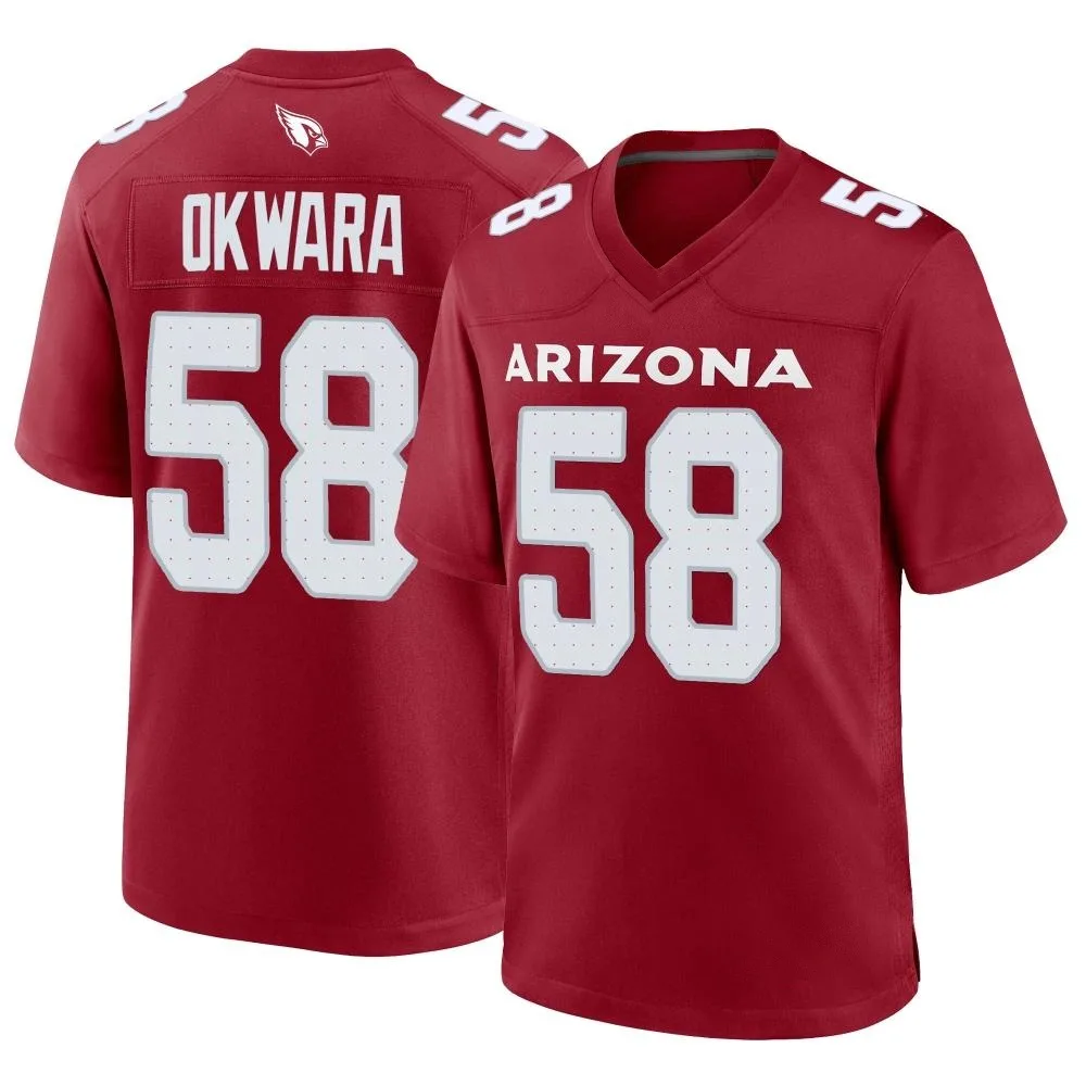 Men's Arizona Cardinals Julian Okwara Nike Cardinal Game Jersey Men's Arizona Cardinals Julian Okwara Nike Cardinal Game Jersey