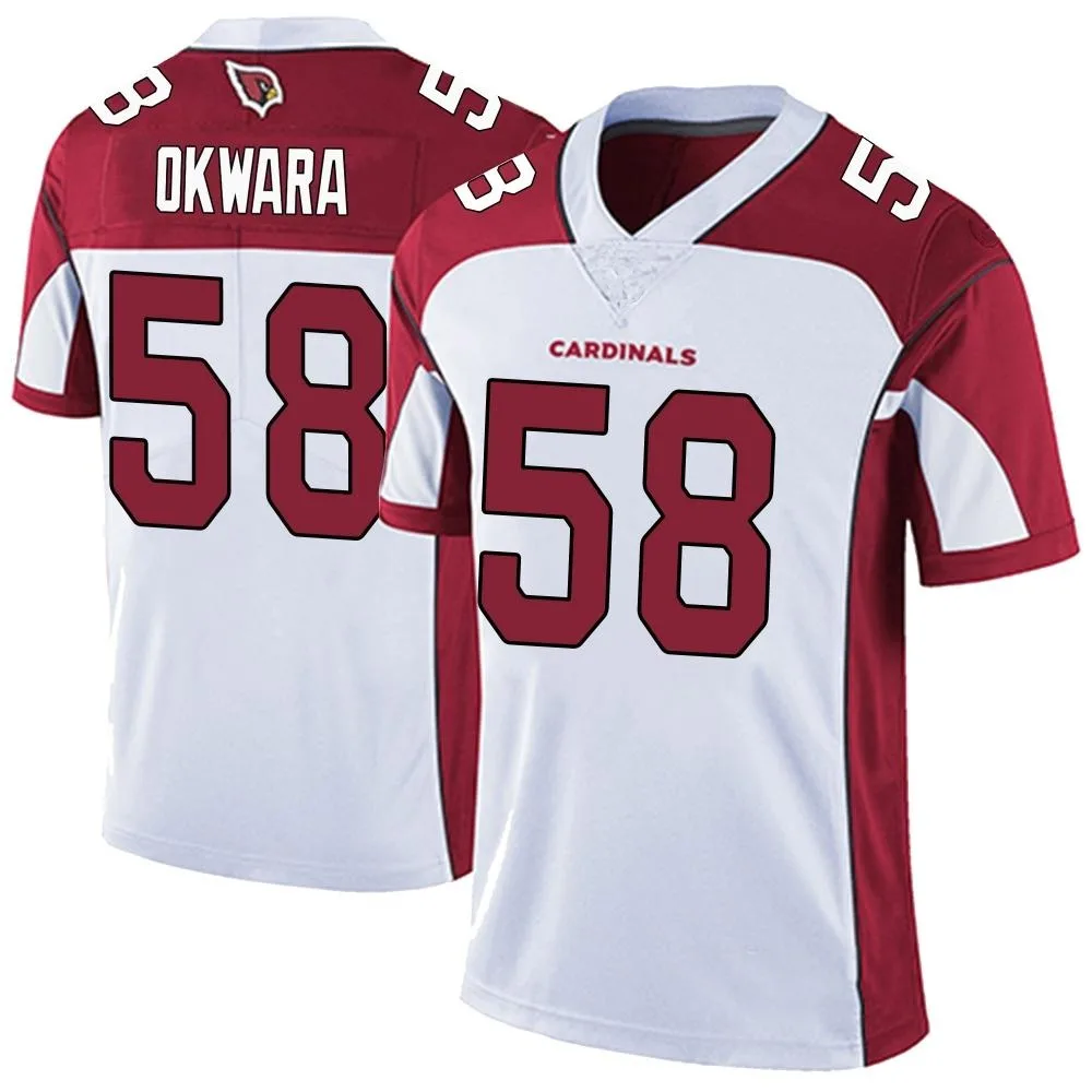 Men's Arizona Cardinals Julian Okwara Nike Vapor Untouchable Limited White Jersey Men's Arizona Cardinals Julian Okwara Nike Vapor Untouchable Limited White Jersey