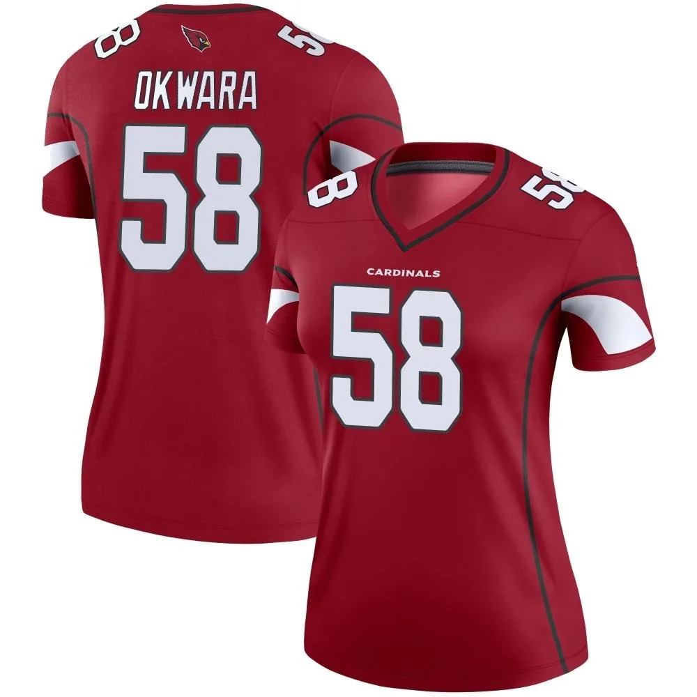 Women's Arizona Cardinals Julian Okwara Nike Cardinal Legend Jersey Women's Arizona Cardinals Julian Okwara Nike Cardinal Legend Jersey