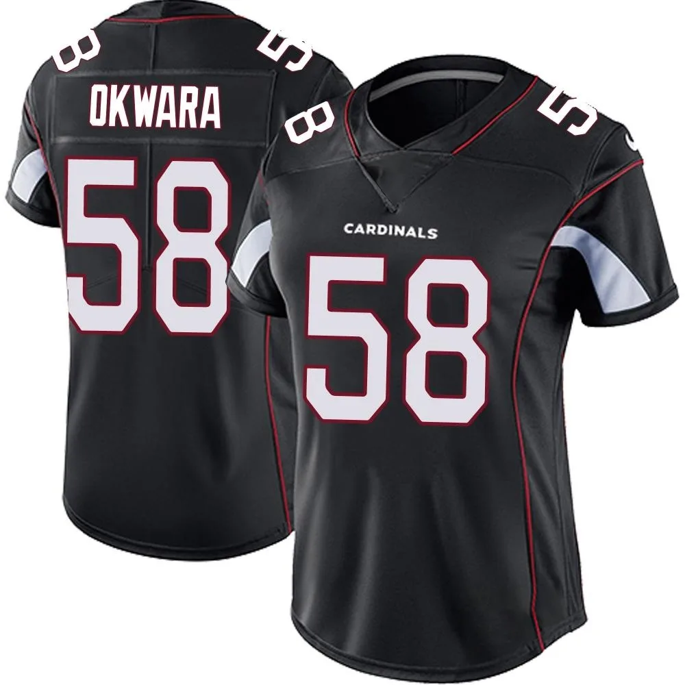 Women's Arizona Cardinals Julian Okwara Nike Vapor Untouchable Limited Black Jersey Women's Arizona Cardinals Julian Okwara Nike Vapor Untouchable Limited Black Jersey
