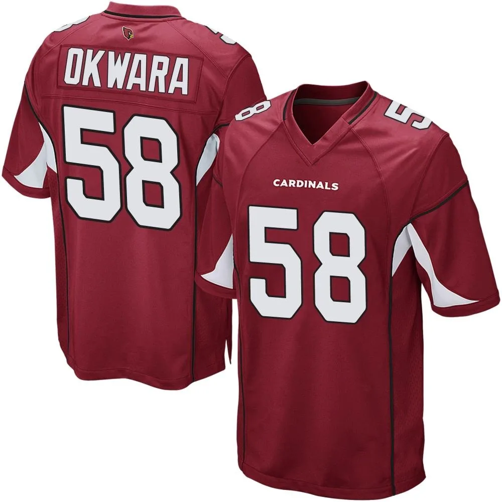 Youth Arizona Cardinals Julian Okwara Nike Cardinal Team Color Game Jersey Youth Arizona Cardinals Julian Okwara Nike Cardinal Team Color Game Jersey