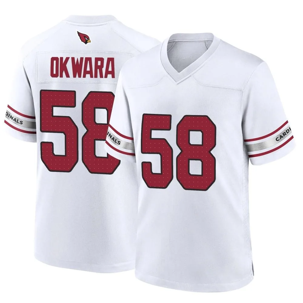 Youth Arizona Cardinals Julian Okwara Nike Game White Jersey Youth Arizona Cardinals Julian Okwara Nike Game White Jersey
