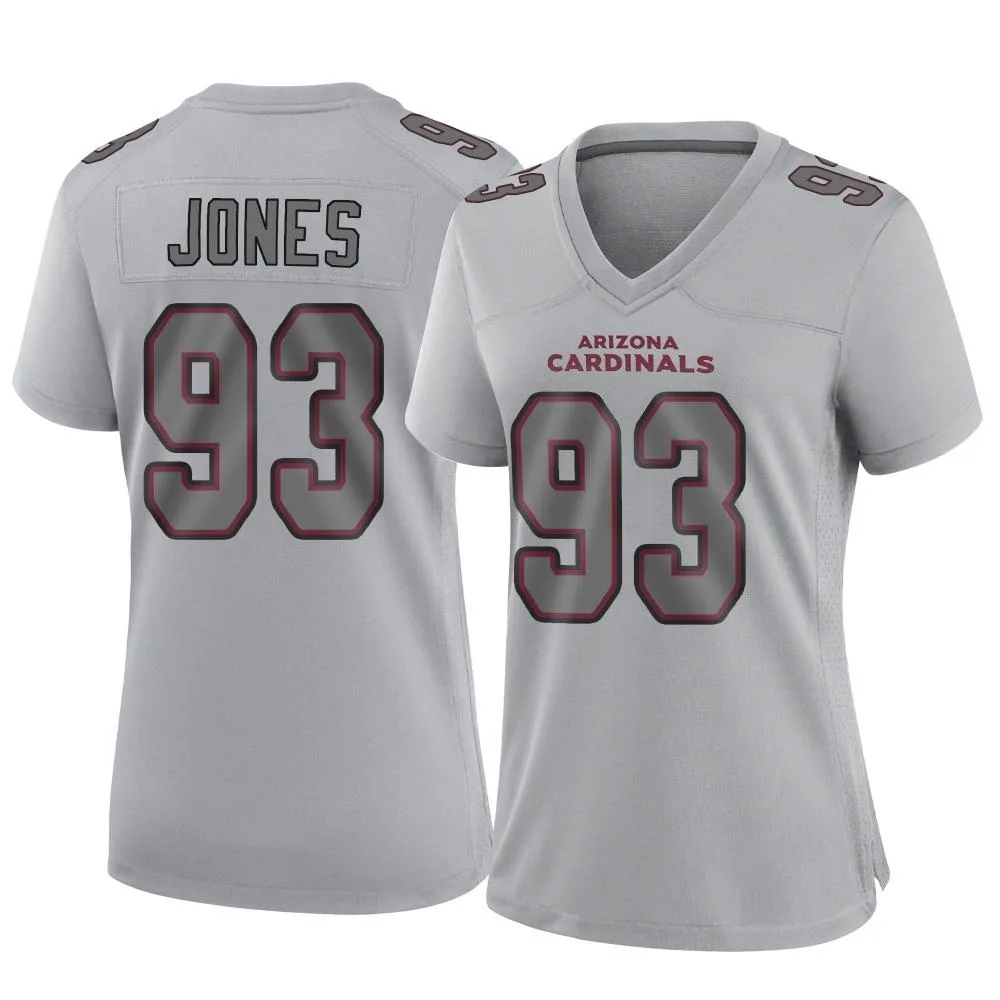 Women's Arizona Cardinals Justin Jones Nike Atmosphere Fashion Game Gray Jersey Women's Arizona Cardinals Justin Jones Nike Atmosphere Fashion Game Gray Jersey