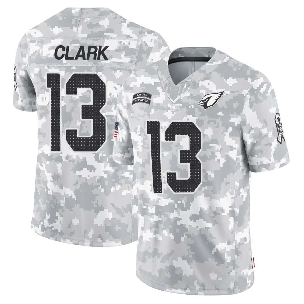 Men's Arizona Cardinals Kei'trel Clark Nike 2024 Salute To Service Limited Arctic Camo Jersey Men's Arizona Cardinals Kei'trel Clark Nike 2024 Salute To Service Limited Arctic Camo Jersey