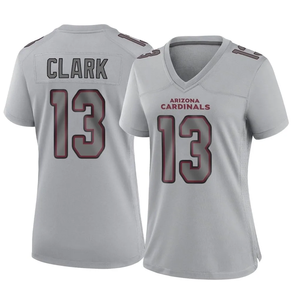 Women's Arizona Cardinals Kei'trel Clark Nike Atmosphere Fashion Game Gray Jersey Women's Arizona Cardinals Kei'trel Clark Nike Atmosphere Fashion Game Gray Jersey