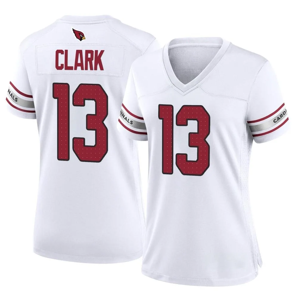 Women's Arizona Cardinals Kei'trel Clark Nike Game White Jersey Women's Arizona Cardinals Kei'trel Clark Nike Game White Jersey