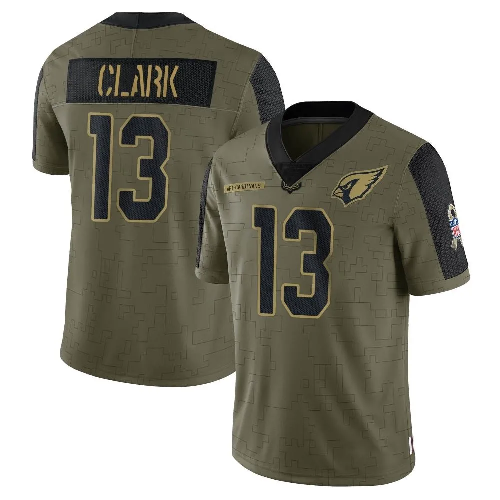 Youth Arizona Cardinals Kei'trel Clark Nike 2021 Salute To Service Limited Olive Jersey Youth Arizona Cardinals Kei'trel Clark Nike 2021 Salute To Service Limited Olive Jersey