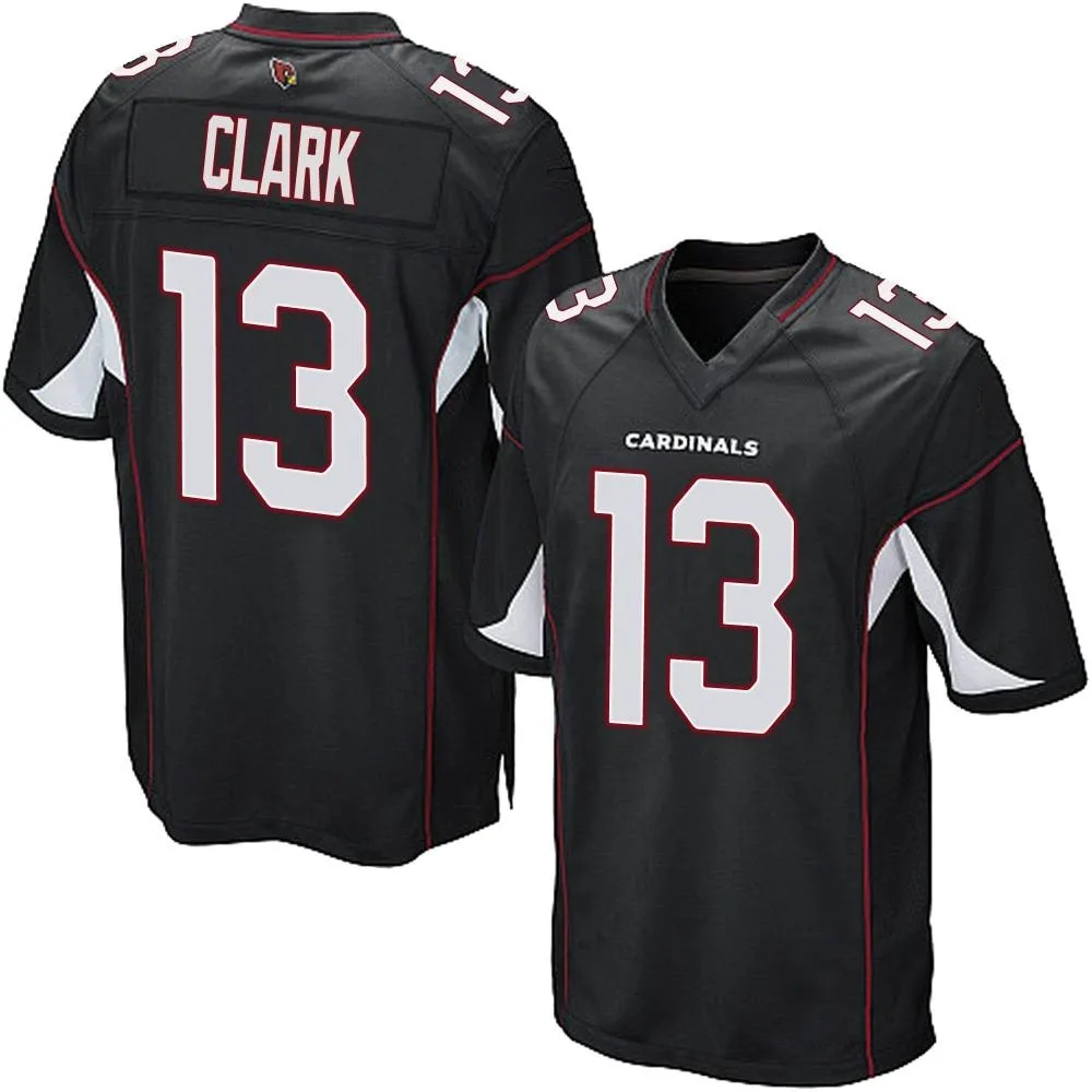 Youth Arizona Cardinals Kei'trel Clark Nike Alternate Game Black Jersey Youth Arizona Cardinals Kei'trel Clark Nike Alternate Game Black Jersey