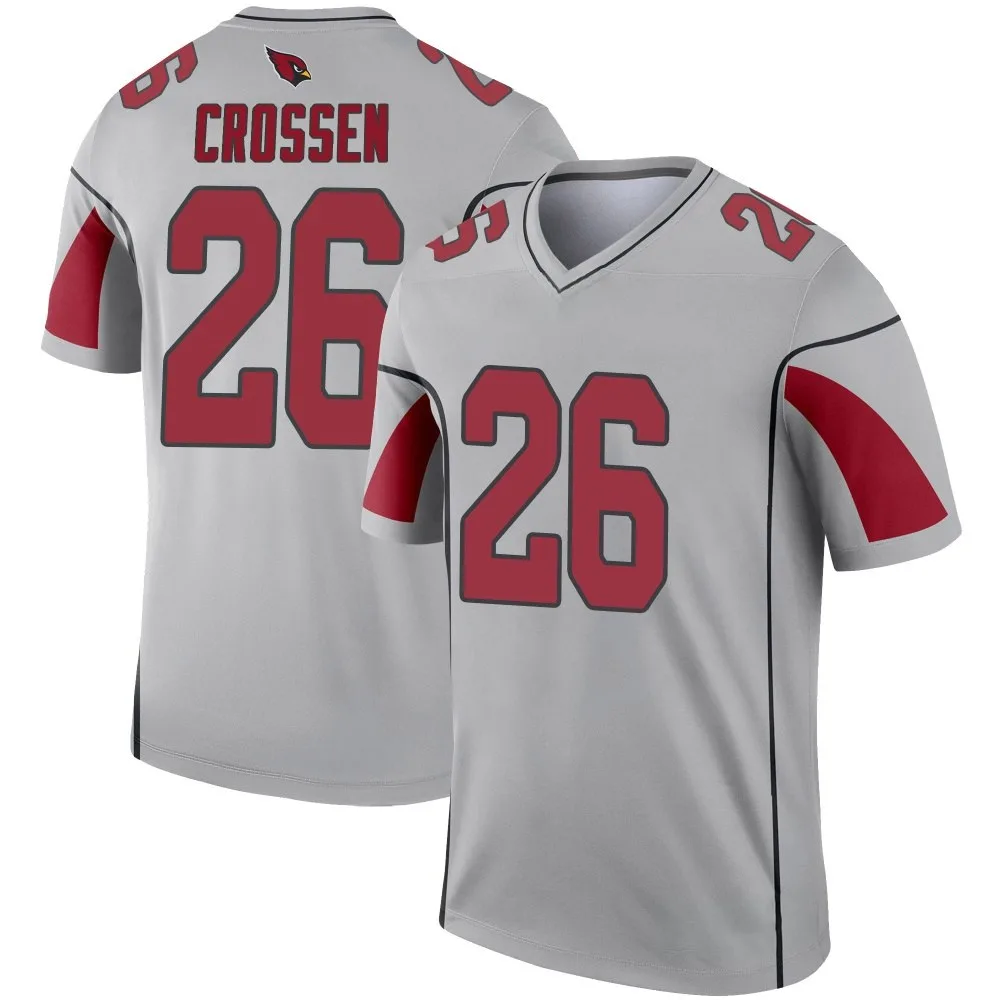 Men's Arizona Cardinals Keion Crossen Nike Inverted Silver Legend Jersey Men's Arizona Cardinals Keion Crossen Nike Inverted Silver Legend Jersey