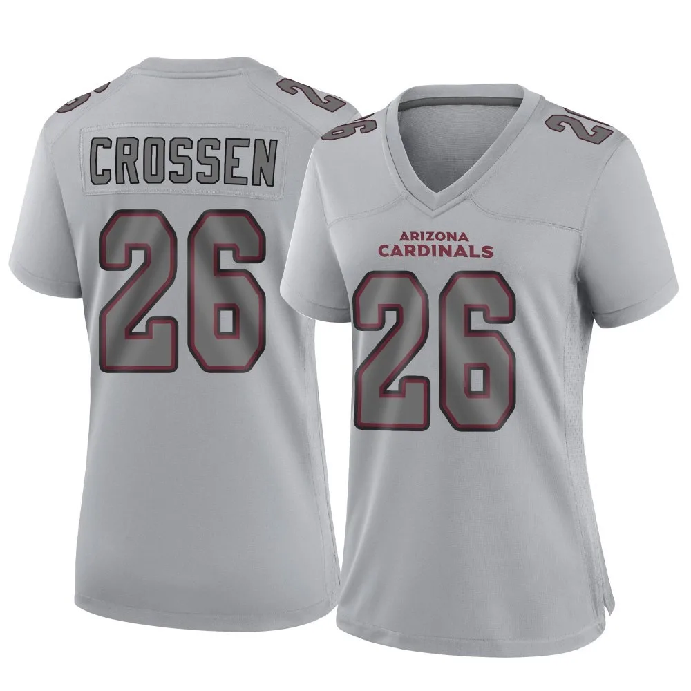 Women's Arizona Cardinals Keion Crossen Nike Atmosphere Fashion Game Gray Jersey Women's Arizona Cardinals Keion Crossen Nike Atmosphere Fashion Game Gray Jersey