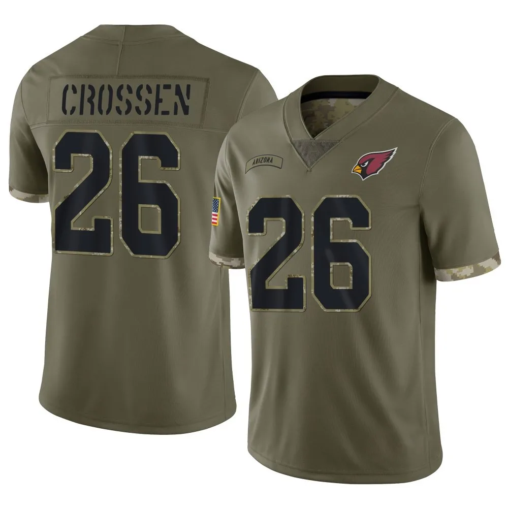 Youth Arizona Cardinals Keion Crossen Nike 2022 Salute To Service Limited Olive Jersey Youth Arizona Cardinals Keion Crossen Nike 2022 Salute To Service Limited Olive Jersey