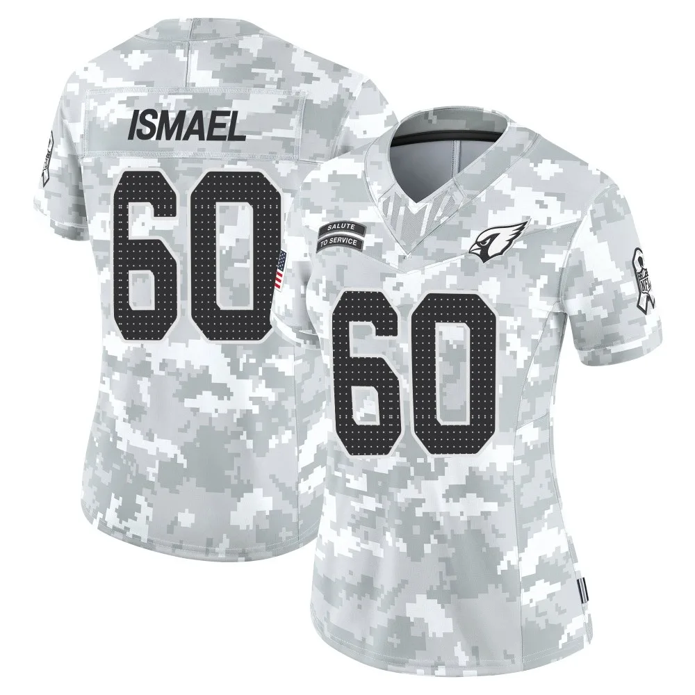 Women's Arizona Cardinals Keith Ismael Nike 2024 Salute To Service Limited Arctic Camo Jersey Women's Arizona Cardinals Keith Ismael Nike 2024 Salute To Service Limited Arctic Camo Jersey