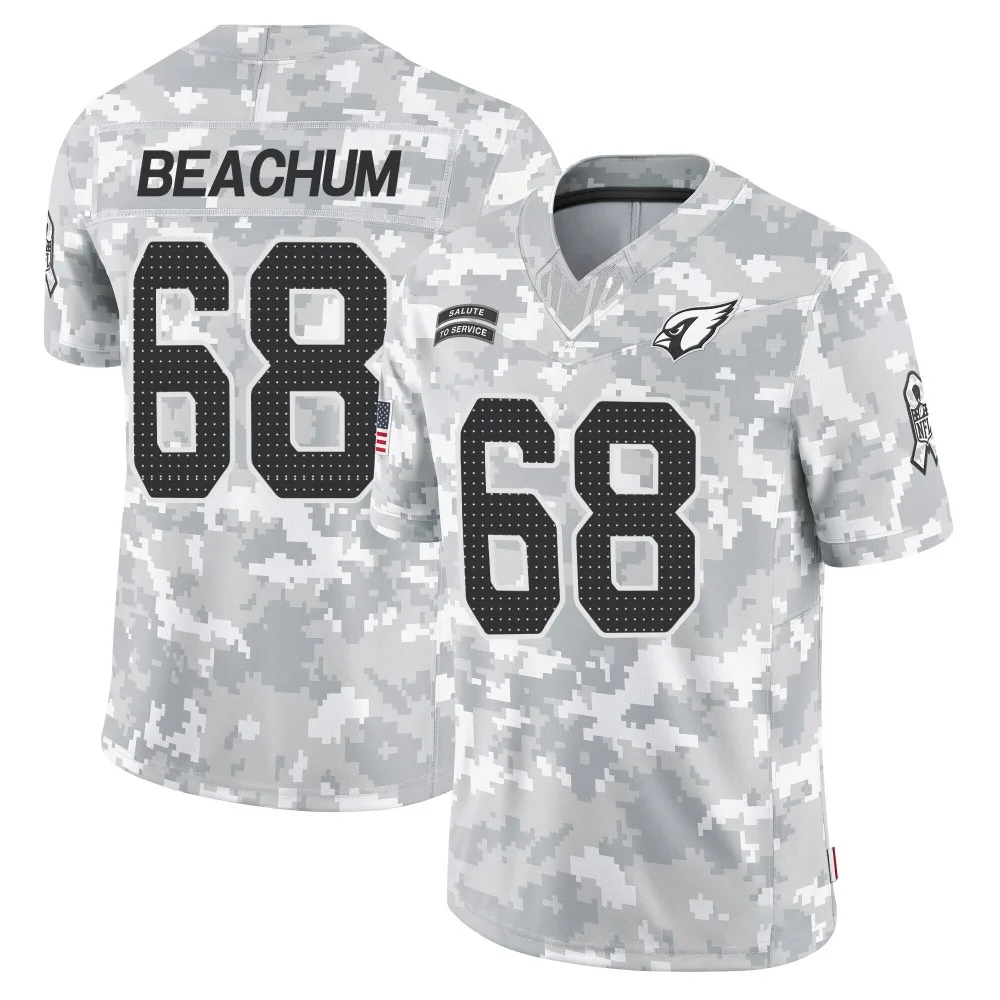 Men's Arizona Cardinals Kelvin Beachum Nike 2024 Salute To Service Limited Arctic Camo Jersey Men's Arizona Cardinals Kelvin Beachum Nike 2024 Salute To Service Limited Arctic Camo Jersey