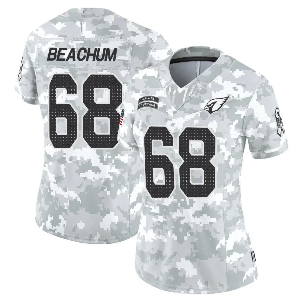Women's Arizona Cardinals Kelvin Beachum Nike 2024 Salute To Service Limited Arctic Camo Jersey Women's Arizona Cardinals Kelvin Beachum Nike 2024 Salute To Service Limited Arctic Camo Jersey