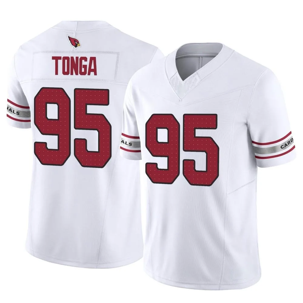 Men's Arizona Cardinals Khyiris Tonga Nike Vapor F.U.S.E. Limited White Jersey Men's Arizona Cardinals Khyiris Tonga Nike Vapor F.U.S.E. Limited White Jersey