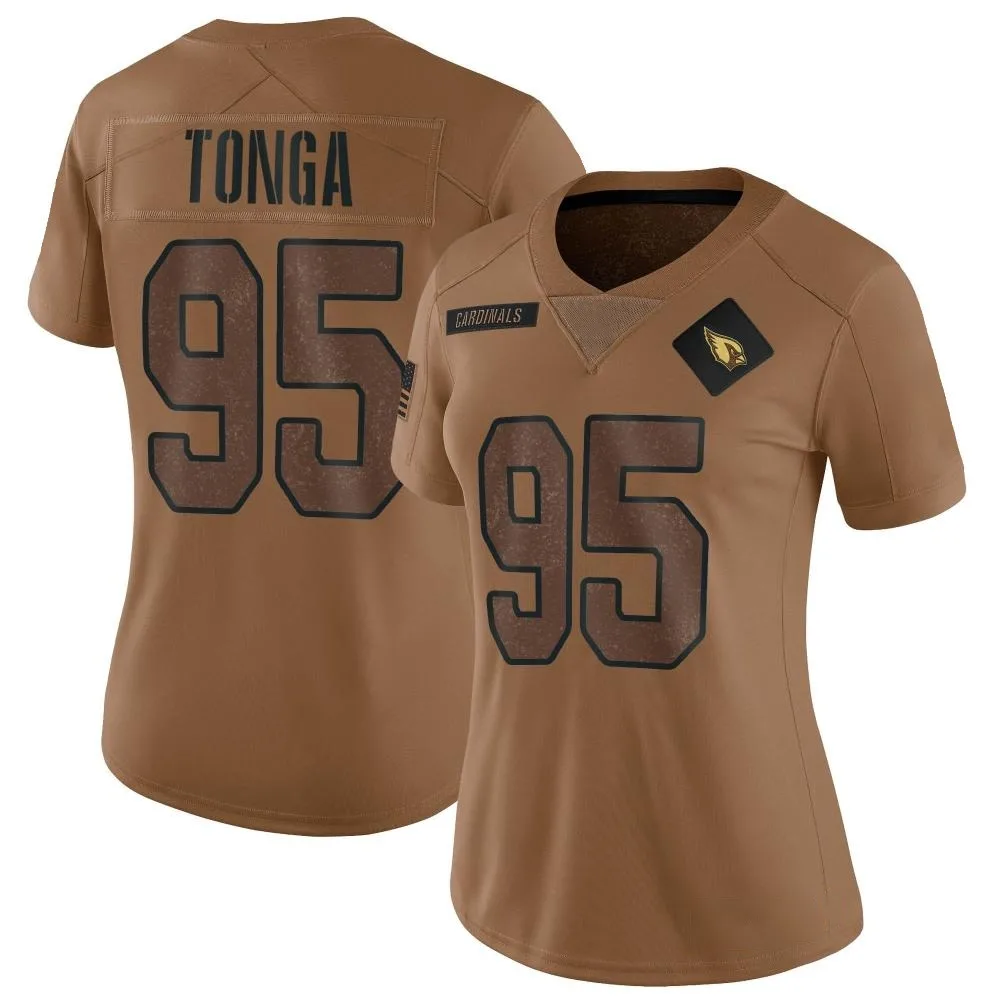 Women's Arizona Cardinals Khyiris Tonga Nike 2023 Salute To Service Limited Brown Jersey Women's Arizona Cardinals Khyiris Tonga Nike 2023 Salute To Service Limited Brown Jersey