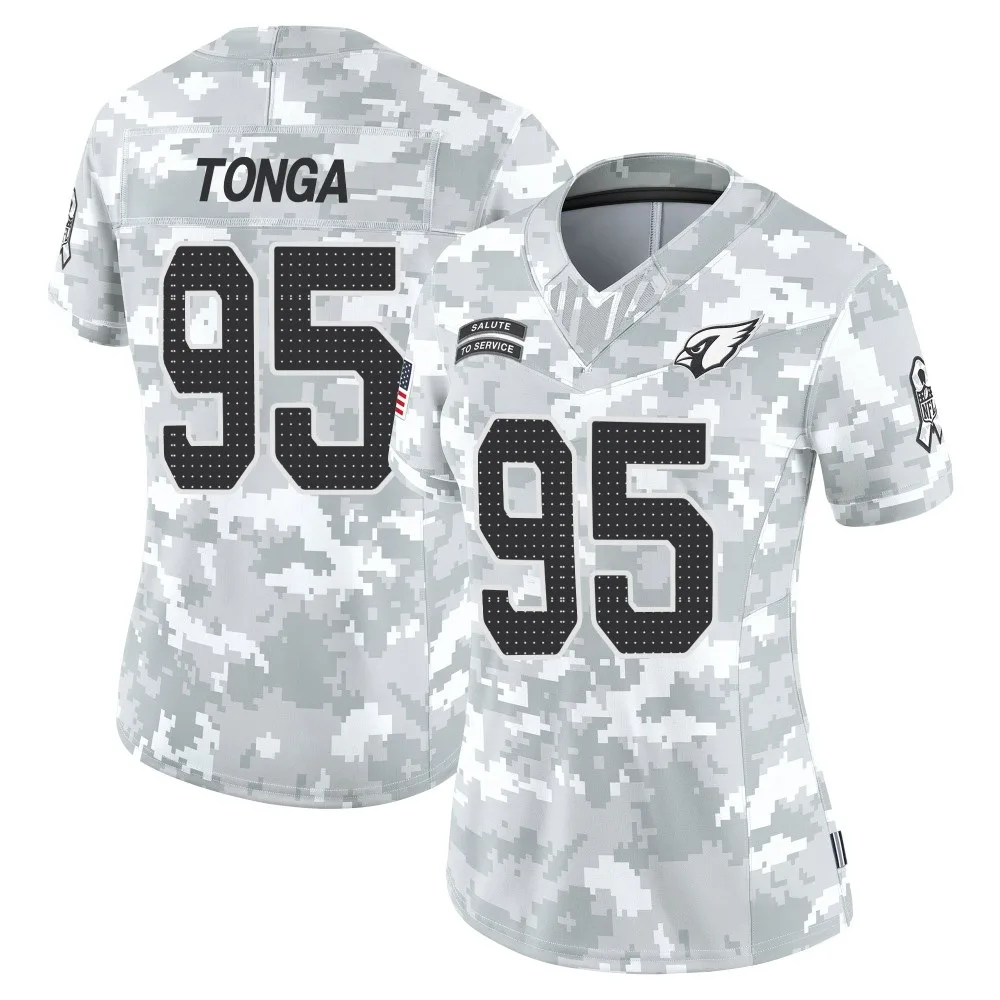 Women's Arizona Cardinals Khyiris Tonga Nike 2024 Salute To Service Limited Arctic Camo Jersey Women's Arizona Cardinals Khyiris Tonga Nike 2024 Salute To Service Limited Arctic Camo Jersey