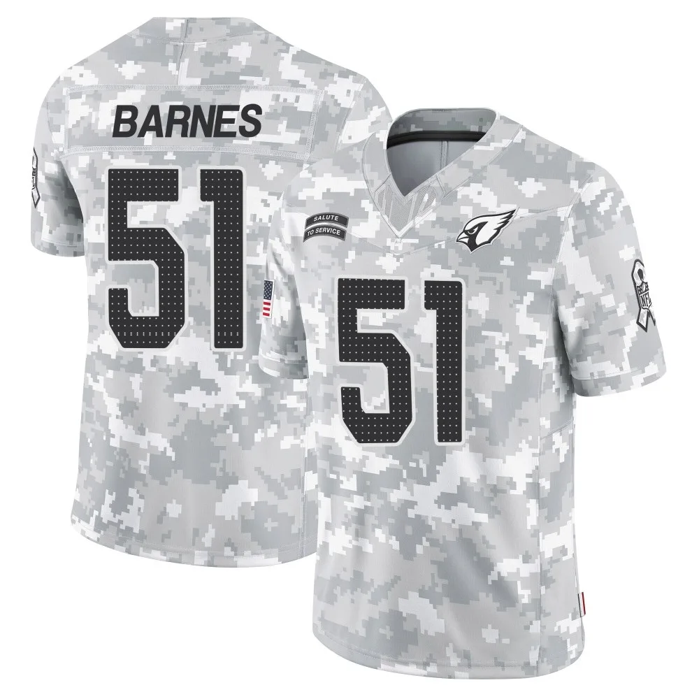 Men's Arizona Cardinals Krys Barnes Nike 2024 Salute To Service Limited Arctic Camo Jersey Men's Arizona Cardinals Krys Barnes Nike 2024 Salute To Service Limited Arctic Camo Jersey