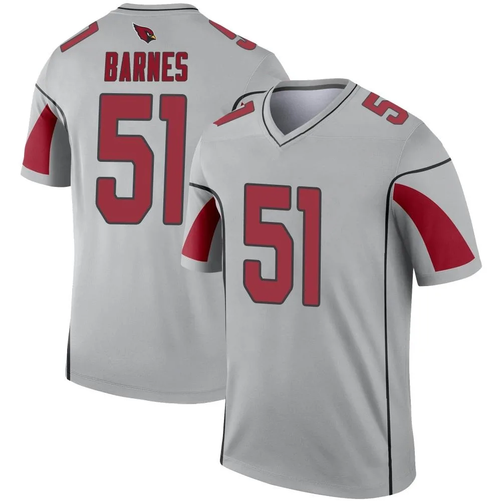 Men's Arizona Cardinals Krys Barnes Nike Inverted Silver Legend Jersey Men's Arizona Cardinals Krys Barnes Nike Inverted Silver Legend Jersey