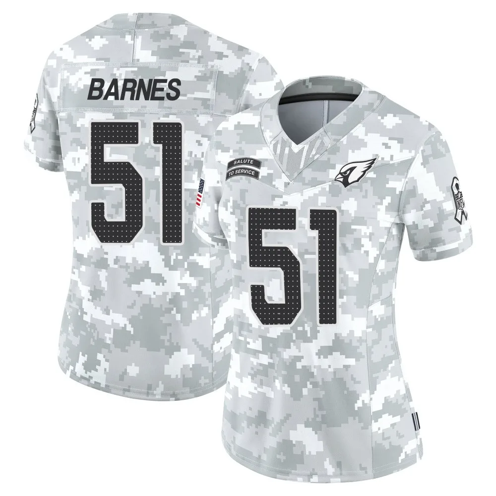 Women's Arizona Cardinals Krys Barnes Nike 2024 Salute To Service Limited Arctic Camo Jersey Women's Arizona Cardinals Krys Barnes Nike 2024 Salute To Service Limited Arctic Camo Jersey