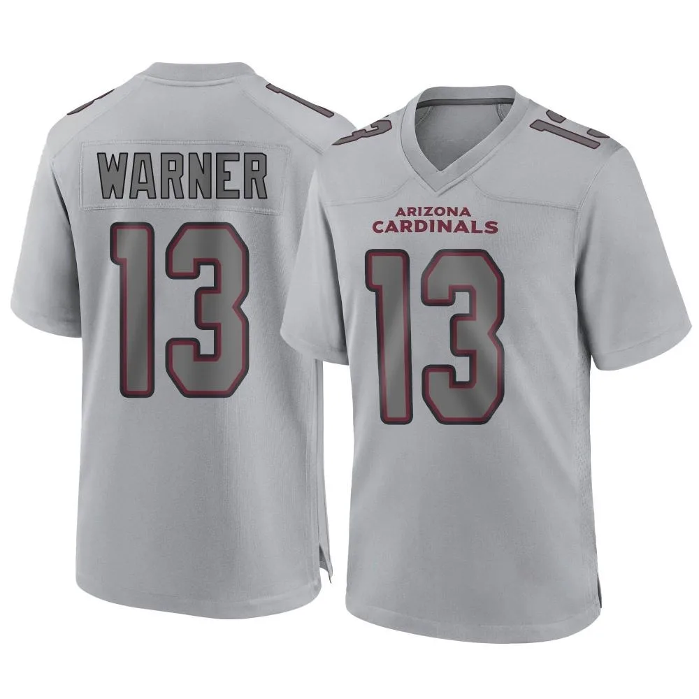 Men's Arizona Cardinals Kurt Warner Nike Atmosphere Fashion Game Gray Jersey Men's Arizona Cardinals Kurt Warner Nike Atmosphere Fashion Game Gray Jersey