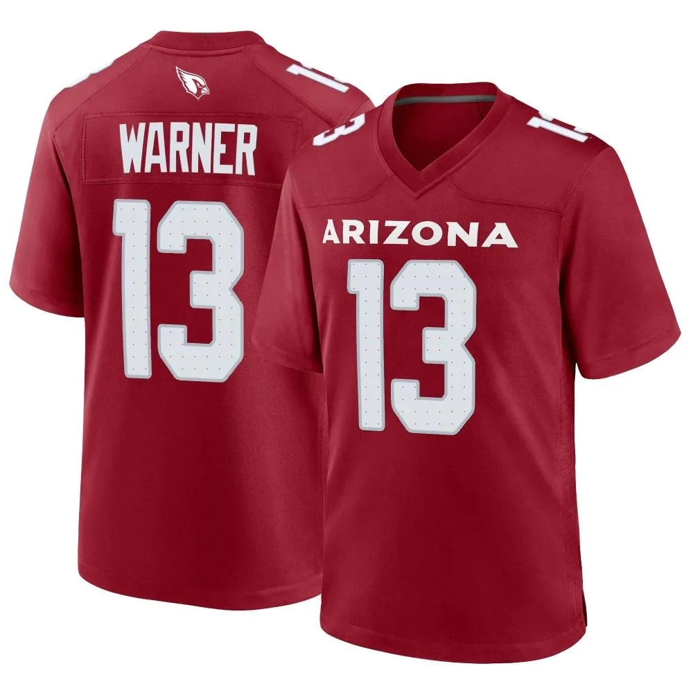 Men's Arizona Cardinals Kurt Warner Nike Cardinal Game Jersey Men's Arizona Cardinals Kurt Warner Nike Cardinal Game Jersey