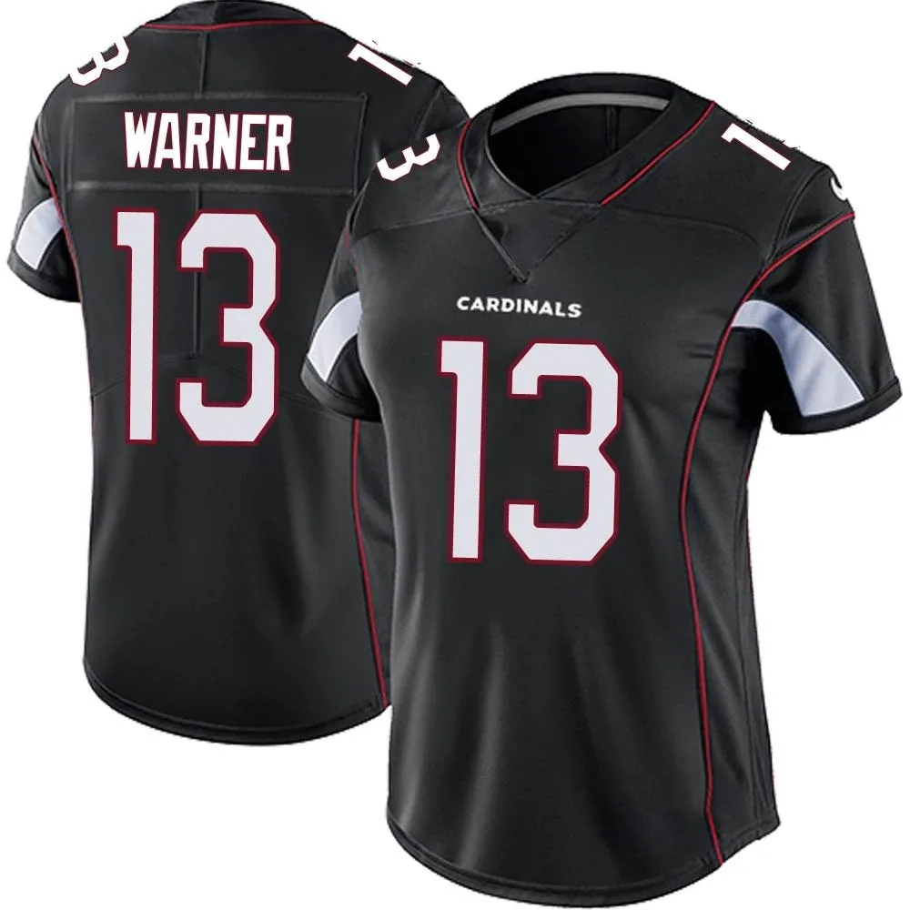 Women's Arizona Cardinals Kurt Warner Nike Vapor Untouchable Limited Black Jersey Women's Arizona Cardinals Kurt Warner Nike Vapor Untouchable Limited Black Jersey