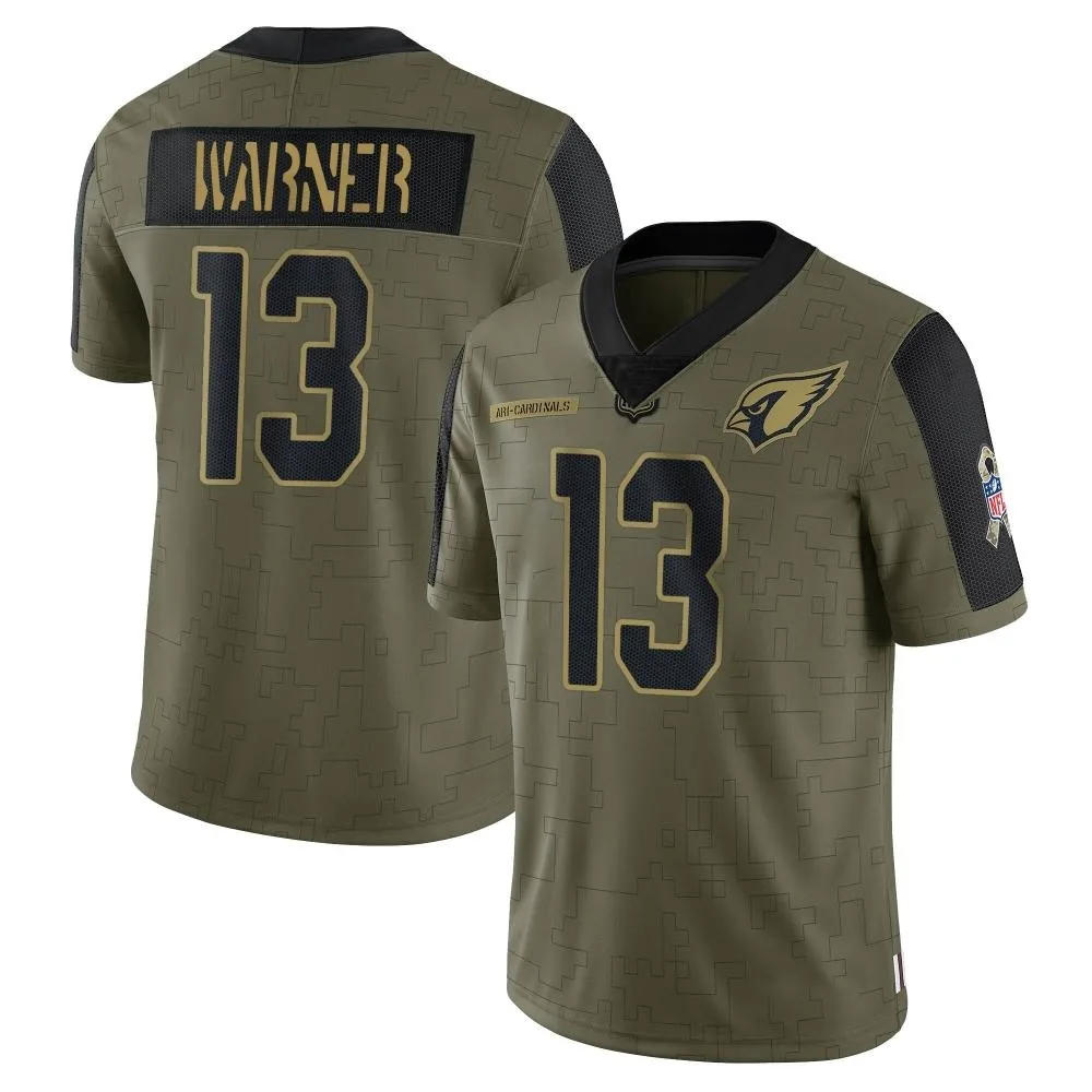 Youth Arizona Cardinals Kurt Warner Nike 2021 Salute To Service Limited Olive Jersey Youth Arizona Cardinals Kurt Warner Nike 2021 Salute To Service Limited Olive Jersey