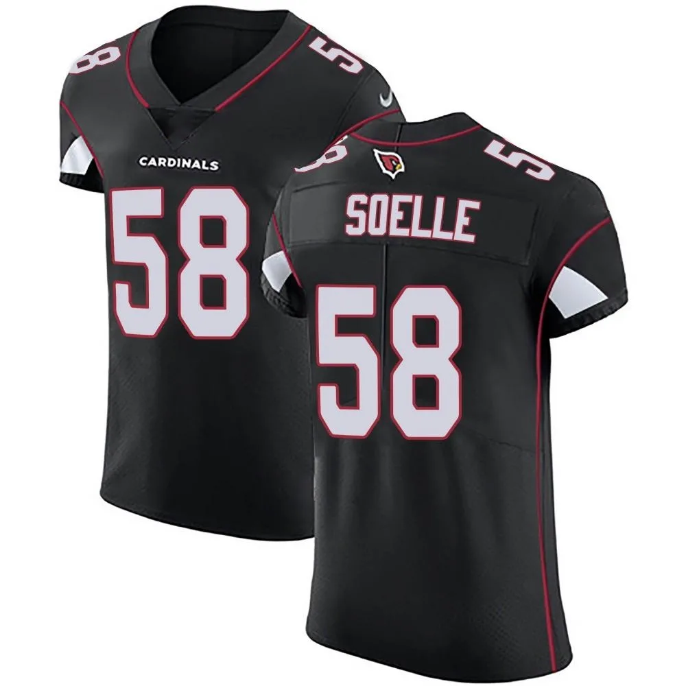 Men's Arizona Cardinals Kyle Soelle Nike Alternate Vapor Untouchable Elite Black Jersey Men's Arizona Cardinals Kyle Soelle Nike Alternate Vapor Untouchable Elite Black Jersey
