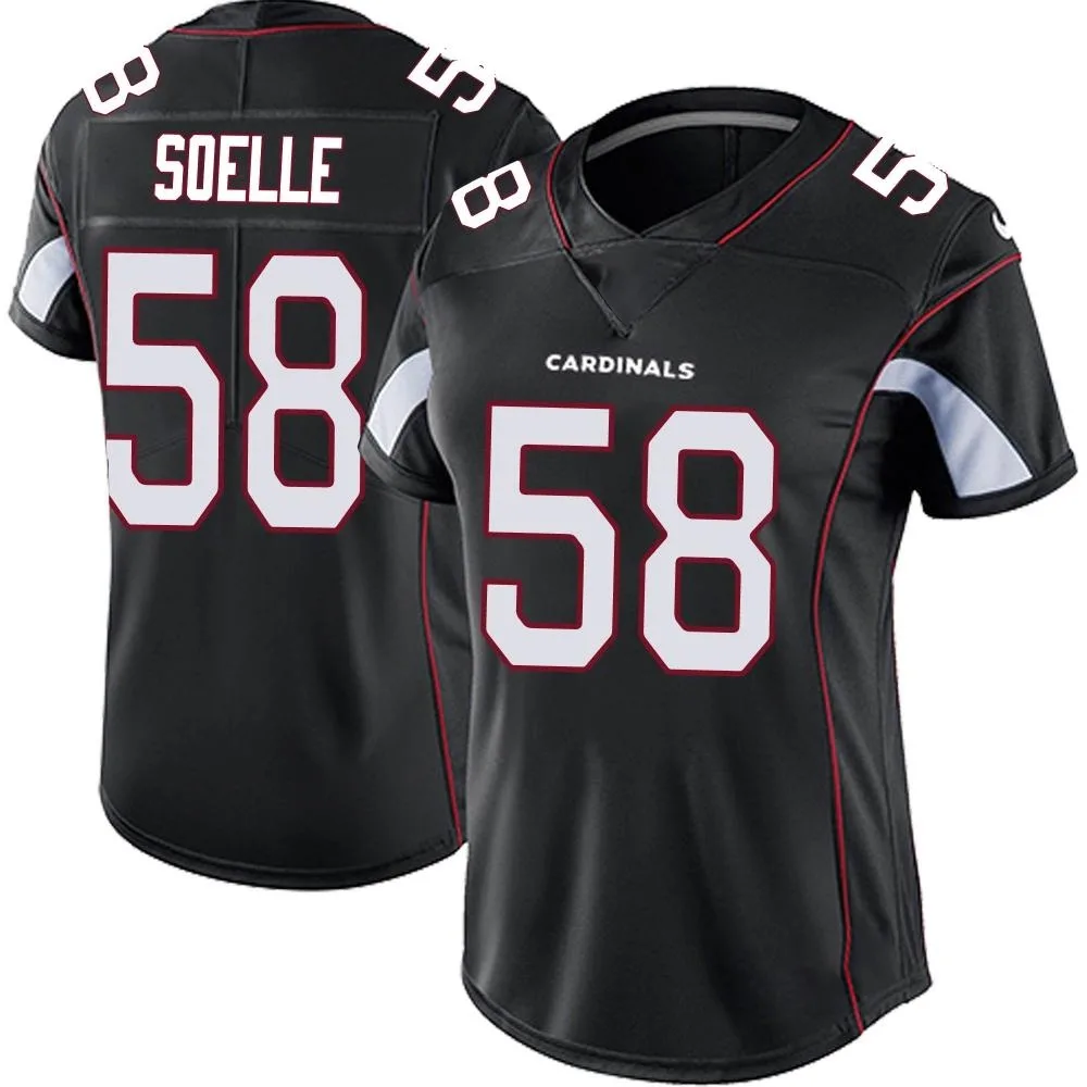 Women's Arizona Cardinals Kyle Soelle Nike Vapor Untouchable Limited Black Jersey Women's Arizona Cardinals Kyle Soelle Nike Vapor Untouchable Limited Black Jersey