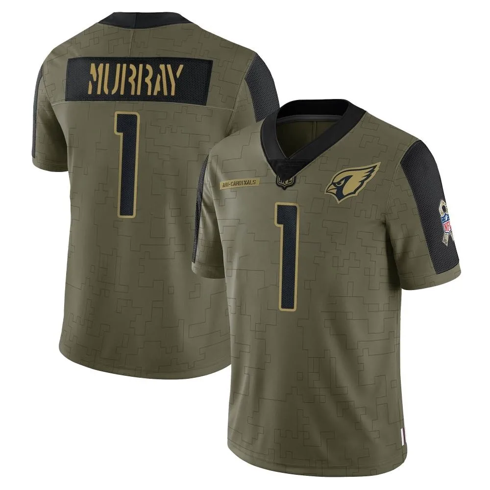 Men's Arizona Cardinals Kyler Murray Nike 2021 Salute To Service Limited Olive Jersey Men's Arizona Cardinals Kyler Murray Nike 2021 Salute To Service Limited Olive Jersey