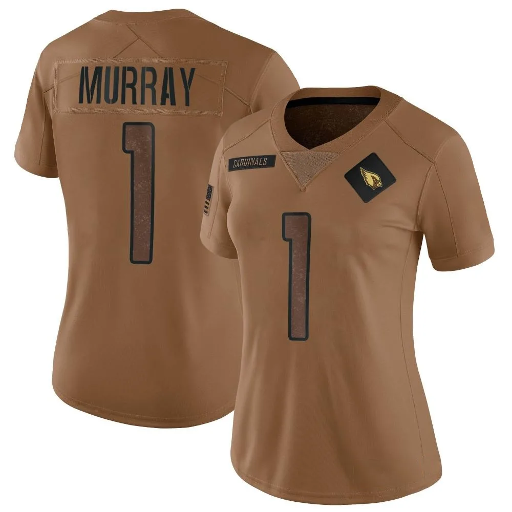 Women's Arizona Cardinals Kyler Murray Nike 2023 Salute To Service Limited Brown Jersey Women's Arizona Cardinals Kyler Murray Nike 2023 Salute To Service Limited Brown Jersey