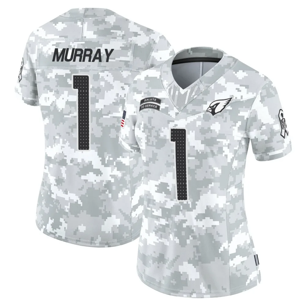 Women's Arizona Cardinals Kyler Murray Nike 2024 Salute To Service Limited Arctic Camo Jersey Women's Arizona Cardinals Kyler Murray Nike 2024 Salute To Service Limited Arctic Camo Jersey