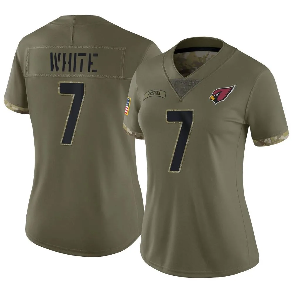 Women's Arizona Cardinals Kyzir White Nike 2022 Salute To Service Limited Olive Jersey Women's Arizona Cardinals Kyzir White Nike 2022 Salute To Service Limited Olive Jersey