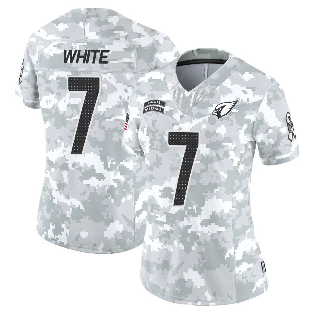 Women's Arizona Cardinals Kyzir White Nike 2024 Salute To Service Limited Arctic Camo Jersey Women's Arizona Cardinals Kyzir White Nike 2024 Salute To Service Limited Arctic Camo Jersey