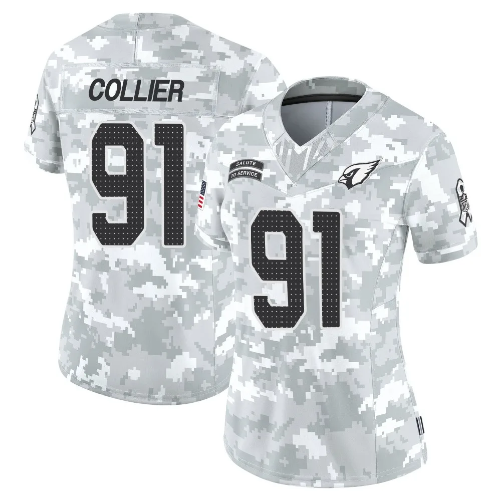Women's Arizona Cardinals L.j. Collier Nike 2024 Salute To Service Limited Arctic Camo Jersey Women's Arizona Cardinals L.j. Collier Nike 2024 Salute To Service Limited Arctic Camo Jersey