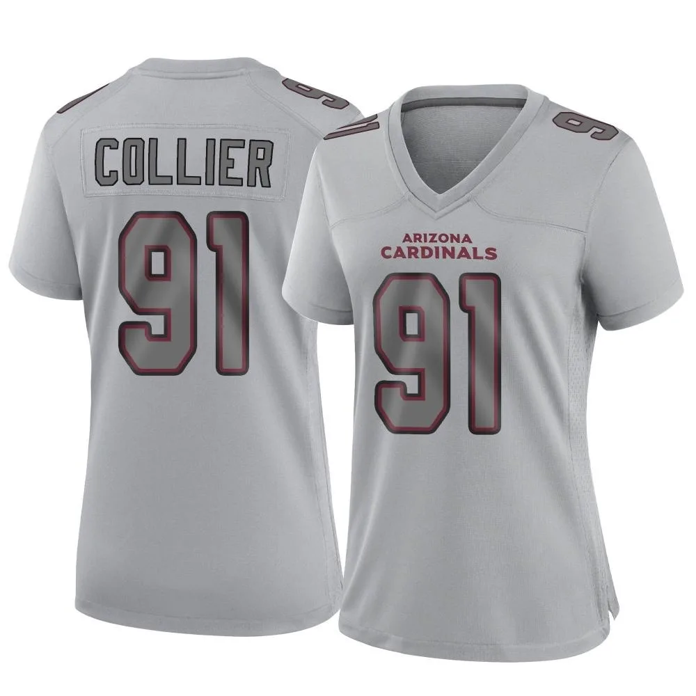 Women's Arizona Cardinals L.j. Collier Nike Atmosphere Fashion Game Gray Jersey Women's Arizona Cardinals L.j. Collier Nike Atmosphere Fashion Game Gray Jersey
