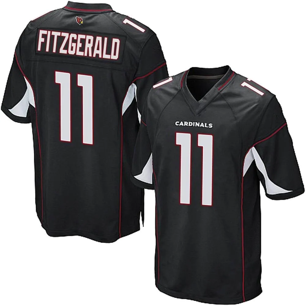 Men's Arizona Cardinals Larry Fitzgerald Nike Alternate Game Black Jersey Men's Arizona Cardinals Larry Fitzgerald Nike Alternate Game Black Jersey