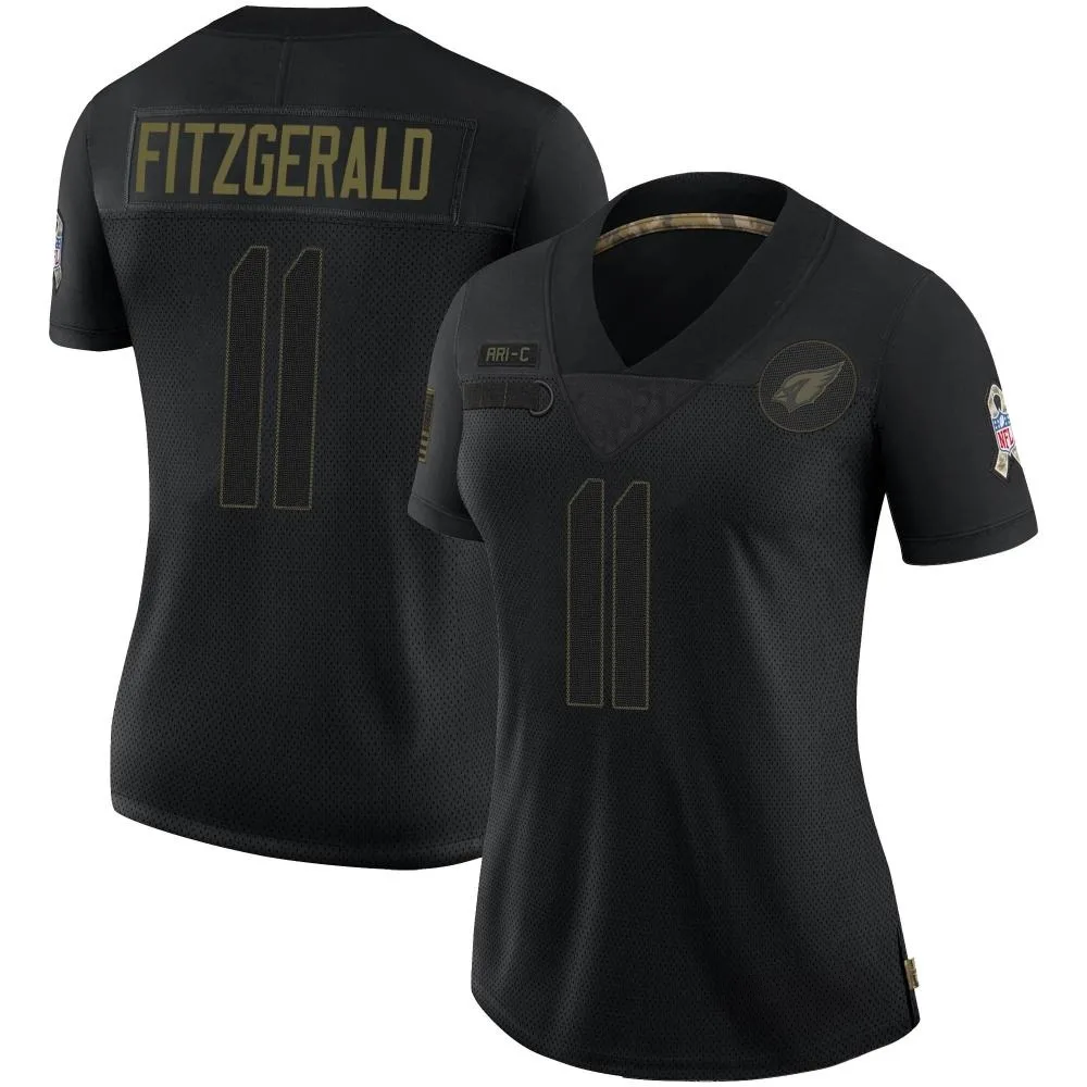 Women's Arizona Cardinals Larry Fitzgerald Nike 2020 Salute To Service Limited Black Jersey Women's Arizona Cardinals Larry Fitzgerald Nike 2020 Salute To Service Limited Black Jersey