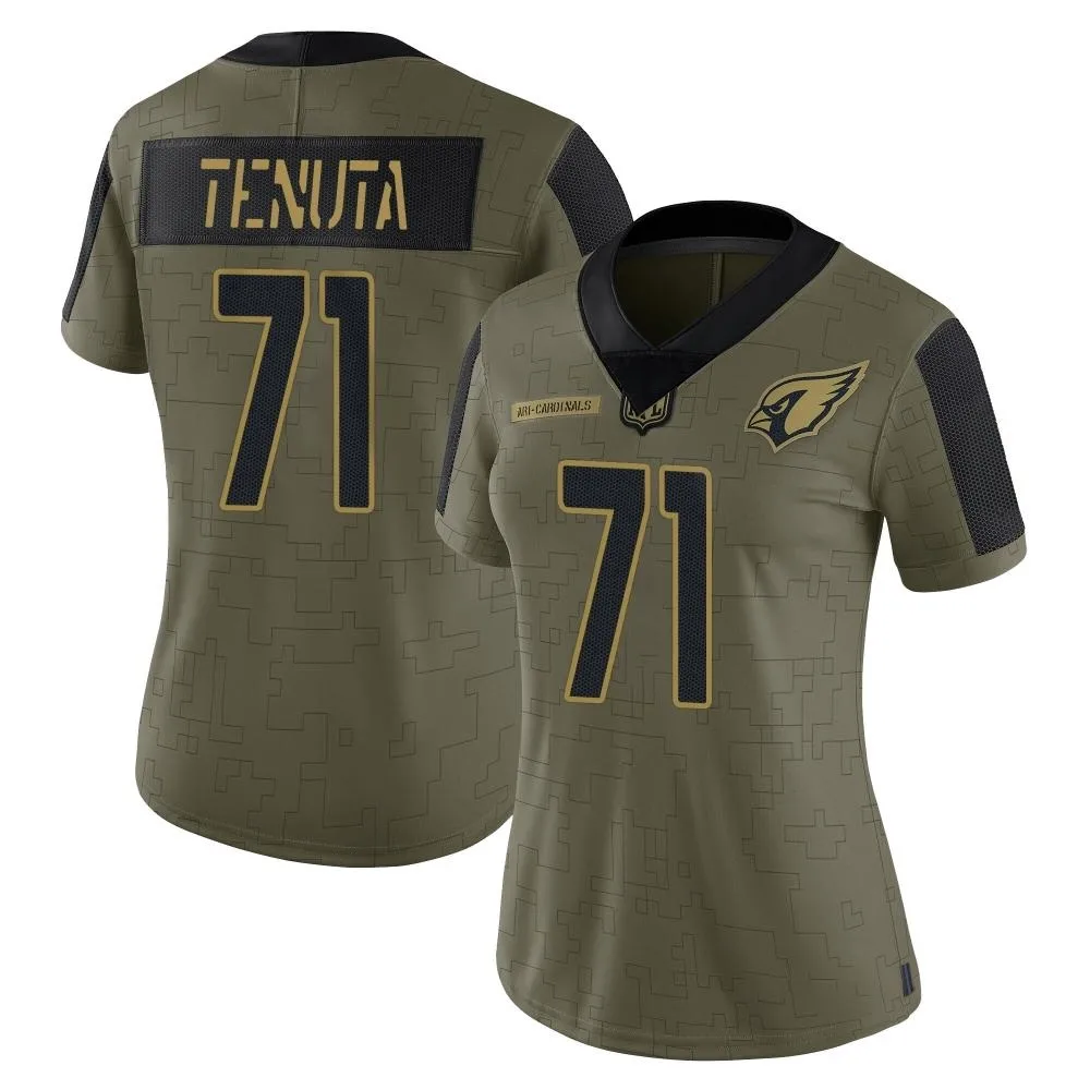 Women's Arizona Cardinals Luke Tenuta Nike 2021 Salute To Service Limited Olive Jersey Women's Arizona Cardinals Luke Tenuta Nike 2021 Salute To Service Limited Olive Jersey