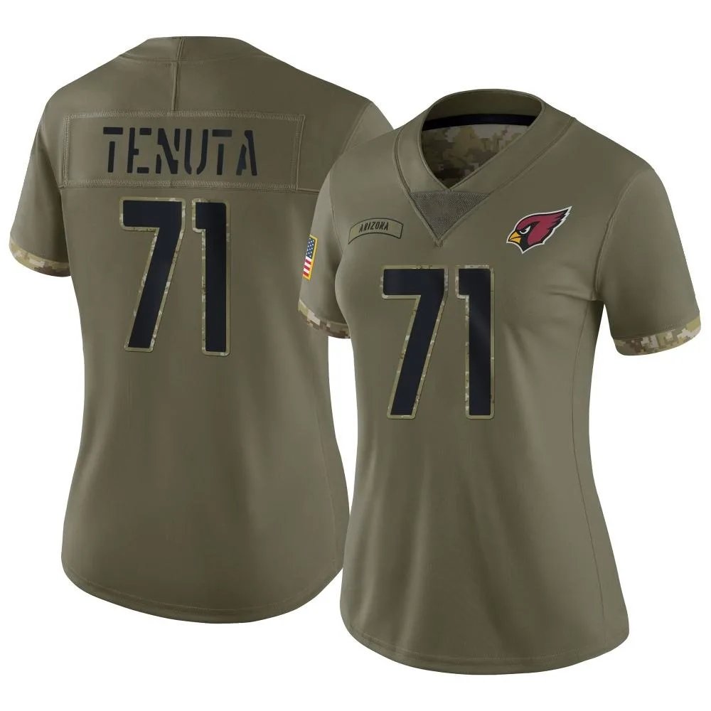 Women's Arizona Cardinals Luke Tenuta Nike 2022 Salute To Service Limited Olive Jersey Women's Arizona Cardinals Luke Tenuta Nike 2022 Salute To Service Limited Olive Jersey