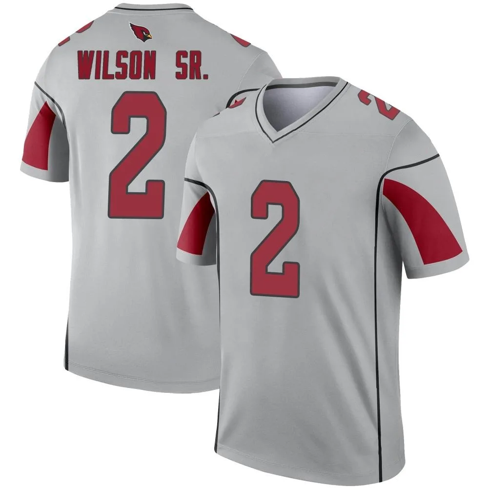 Men's Arizona Cardinals Mack Wilson Sr. Nike Inverted Silver Legend Jersey Men's Arizona Cardinals Mack Wilson Sr. Nike Inverted Silver Legend Jersey