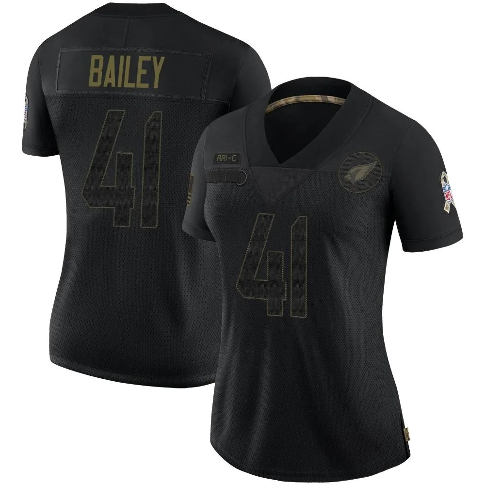 Women's Arizona Cardinals Markus Bailey Nike 2020 Salute To Service Limited Black Jersey Women's Arizona Cardinals Markus Bailey Nike 2020 Salute To Service Limited Black Jersey
